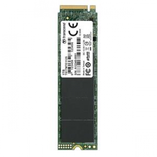 TRANSCEND MTE112S 1TB SSD disk M.2 2280, PCIe Gen3 x4 NVMe 1.3 (3D TLC), single sided, 1700MB/s R, 1400MB/s W