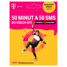 T-Mobile SIM Twist 50 MINUT A 50 SMS