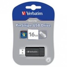 VERBATIM Store 'n' Go PinStripe 16GB USB 2.0 černá