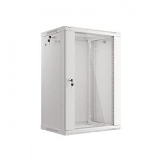 LANBERG 19" RACKOVÁ SKŘÍŇ PRO MONTÁŽ NA STĚNU 18U/600X450 (v rozloženém stavu) ŠEDÁ  V2
