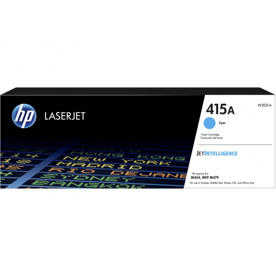 HP 415A Cyan LaserJet Toner Cartridge, W2031A