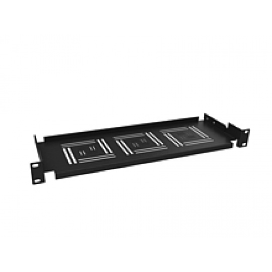 Police 19" 150mm ukládací plato BK úchyt vpředu