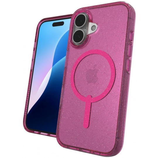 ZAGG kryt Milan Snap Apple iPhone 16  Růžová třpytka