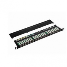 DATACOM Patch panel 19" STP 24 port CAT5E LSA 0.5U BK (3x8p) DATACOM Patch panel 19" STP 24 port CAT5E LSA 0.5U BK (3x8p)