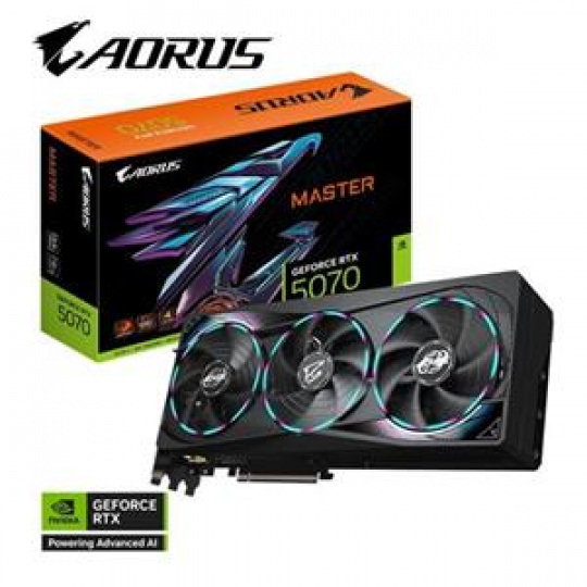 GIGABYTE AORUS GeForce RTX 5070 MASTER/ 12GB/ GDDR7