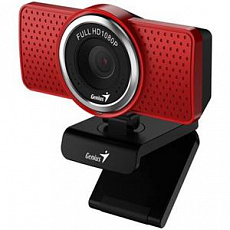 Genius ECam 8000, Webkamera, Full HD 1080p, mikrofon, USB-C, USB-A, červená Genius ECam 8000, Webkamera, Full HD 1080p, mikrofon, USB-C, USB-A, červená