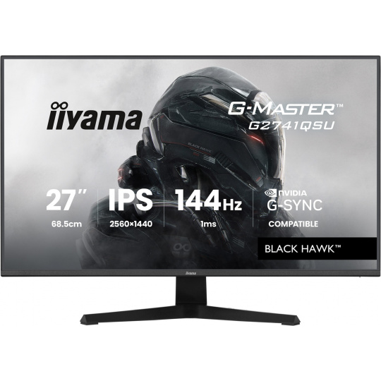 iiyama G-Master/G2741QSU-B1/27"/IPS/QHD/144Hz/1ms/Černá/3R