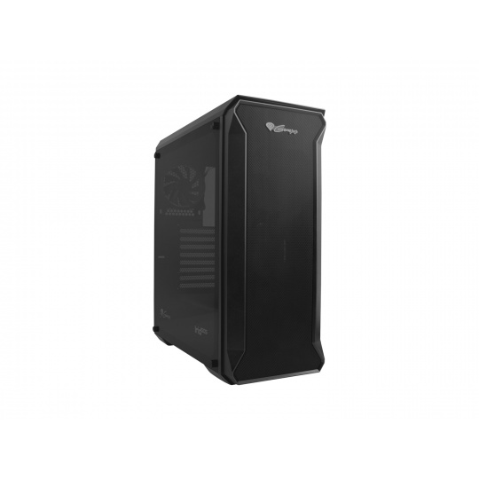 Počítačová skříň Genesis IRID 505 V2/Midi Tower/Transpar./Černá