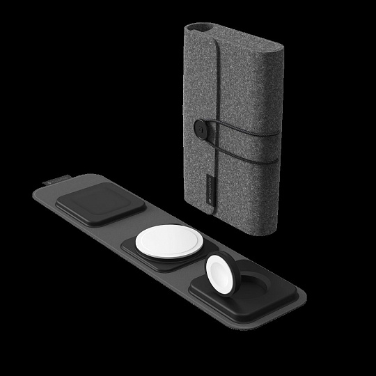 3v1 travel charger MFM+MFW, USB-C/C, 30W, čená