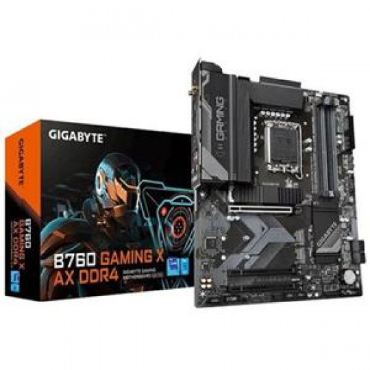 GIGABYTE MB Sc LGA1700 B760 GAMING X AX, Intel B760, 4xDDR5, 1xDP, 1xHDMI, WI-FI