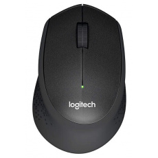 myš Logitech Wireless Mouse M330 silent plus, optická, 3 tlačítka, černá, 1000dpi