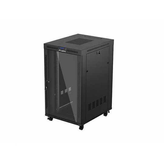 19" VOLNĚ STOJÍCÍ RACKOVÁ SKŘÍŇ 27U/800X1000 (FLAT PACK) S PROSKLENÝMI DVEŘMI LCD ČERNÁ LANBERG V2 19" VOLNĚ STOJÍCÍ RACKOVÁ SKŘÍŇ 27U/800X1000 (FLAT PACK) S PROSKLENÝMI DVEŘMI LCD ČERNÁ LANBERG V2