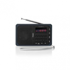 Nedis RDFM2100GY - FM Rádio | 3,6 W | Port USB a Slot na microSD kartu | Černá / Šedá Nedis RDFM2100GY - FM Rádio | 3,6 W | Port USB a Slot na microSD kartu | Černá / Šedá