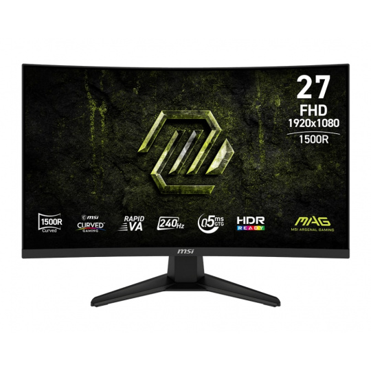 MSI MAG/275CF X24/27"/VA/FHD/240Hz/0,5ms/Černá/3R