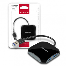 AXAGON HUE-S1B, 4x USB3.0 QUATTRO hub, 16cm kabel