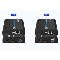 PremiumCord HDMI KVM extender přes LAN