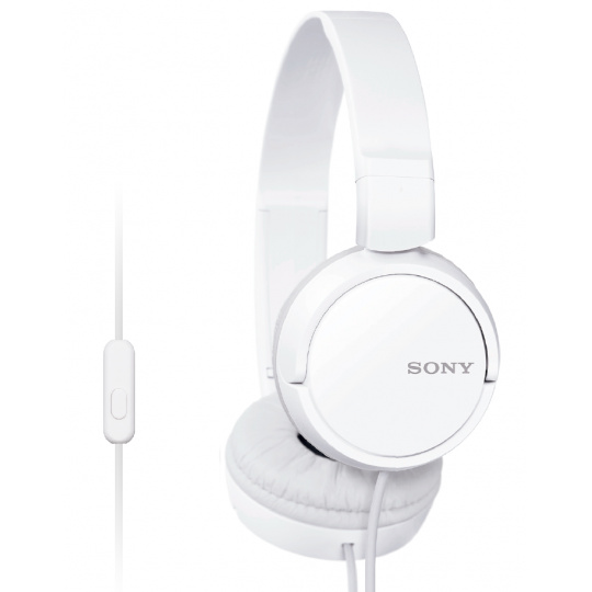 SONY sluchátka MDR-ZX110AP handsfree, bílé