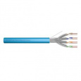 DIGITUS Instalační kabel CAT 6A U-FTP, 500 MHz Eca (EN 50575), AWG 23/1, papírová krabička 100 m, simplex, barva modrá