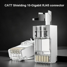 Konektor STP, RJ-45, CAT7 (10-Gigabit) na lanko Konektor STP, RJ-45, CAT7 (10-Gigabit) na lanko