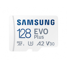 Samsung EVO Plus/micro SDXC/128GB/130MBps/UHS-I U3 / Class 10/+ Adaptér Samsung EVO Plus/micro SDXC/128GB/130MBps/UHS-I U3 / Class 10/+ Adaptér