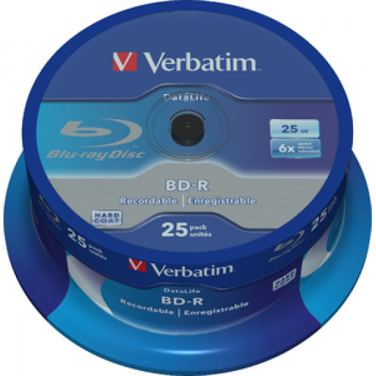 VERBATIM BD-R SL (6x, 25GB),NON-ID, 25 cake