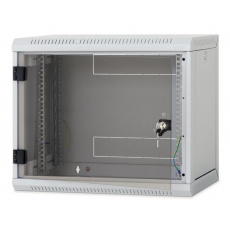 Nástěnný rack RUA 12U/600mm odn.boč+skl.dv.černý Nástěnný rack RUA 12U/600mm odn.boč+skl.dv.černý