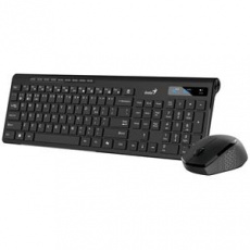 Genius SlimStar 8230 Set klávesnice a myši, bezdrátový, CZ+SK layout, Bluetooth, 2,4GHz, USB, Copilot, černý Genius SlimStar 8230 Set klávesnice a myši, bezdrátový, CZ+SK layout, Bluetooth, 2,4GHz, USB, Copilot, černý
