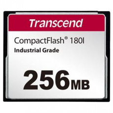 Transcend 256MB INDUSTRIAL TEMP CF180I CF CARD, (MLC) paměťová karta (SLC mode), 85MB/s R, 70MB/s W