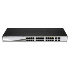 D-Link DGS-1210-24P Smart PoE switch, 24x GbE PoE+, 4x RJ45/SFP, PoE 193W D-Link DGS-1210-24P Smart PoE switch, 24x GbE PoE+, 4x RJ45/SFP, PoE 193W