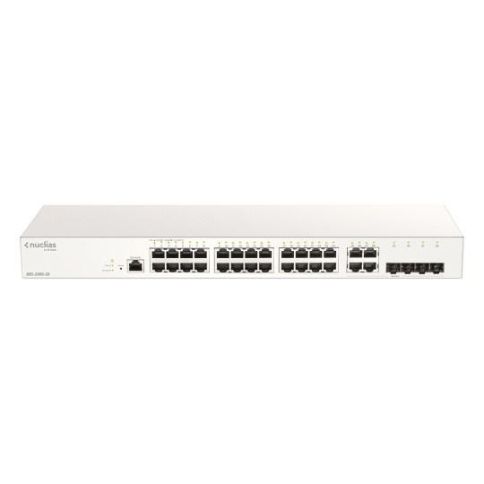 D-Link DBS-2000-28 28xGb Nuclias Smart Managed Switch 4x 1G Combo Ports (With 1 Year License)