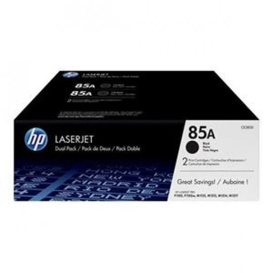 HP toner 85A/Black/2x1600stran/2-pack