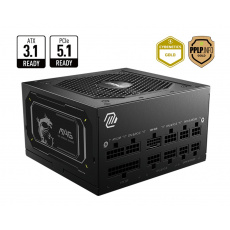 MSI zdroj MAG A850GL PCIE5 II 850W 80PLUS GOLD m MSI zdroj MAG A850GL PCIE5 II 850W 80PLUS GOLD m