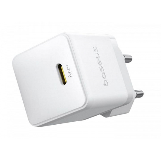 Baseus Rychlonabíječka do sítě Palm 20W USB-C PD QC 3.0 bílá