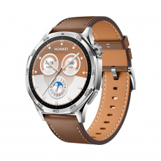 Huawei Watch GT 5/46mm/Silver/Elegant Band/Brown Huawei Watch GT 5/46mm/Silver/Elegant Band/Brown