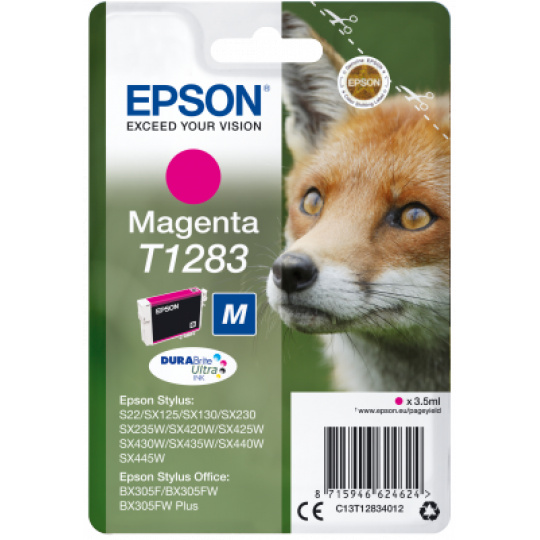 Epson Singlepack Magenta T1283 DURABrite Ultra Ink