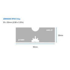 Zebra RFID, Label, Paper, 102 x 51mm; ZBR4000 / UCODE 8, Thermal Transfer, Z-Select 2000T, Coated, Permanent Adhesive, 76.2mm Core