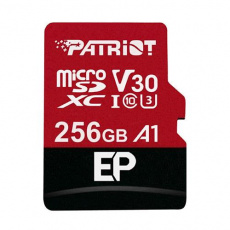 Patriot V30 A1/micro SDXC/256GB/100MBps/UHS-I U3 / Class 10/+ Adaptér