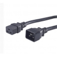 PremiumCord Kabel síťový prodlužovací 230V/16A,  konektory IEC 320 C19 - IEC 320 C20, 1.5m