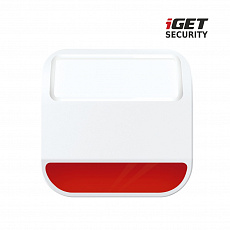 iGET SECURITY MP11 - venkovní siréna napájená baterií nebo adaptérem, pro alarm M6-4G, bat. v balení iGET SECURITY MP11 - venkovní siréna napájená baterií nebo adaptérem, pro alarm M6-4G, bat. v balení