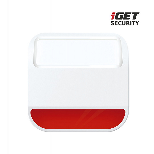iGET SECURITY MP11 - venkovní siréna napájená baterií nebo adaptérem, pro alarm M6-4G, bat. v balení iGET SECURITY MP11 - venkovní siréna napájená baterií nebo adaptérem, pro alarm M6-4G, bat. v balení