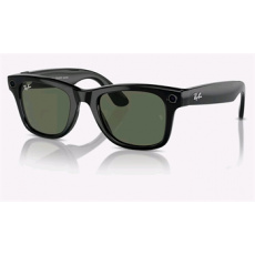 Meta Ray-Ban Wayfarer, AI brýle, Shiny Black, G15 Green Meta Ray-Ban Wayfarer, AI brýle, Shiny Black, G15 Green