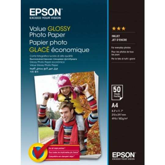 EPSON Value Glossy Photo Paper A4 50 sheet