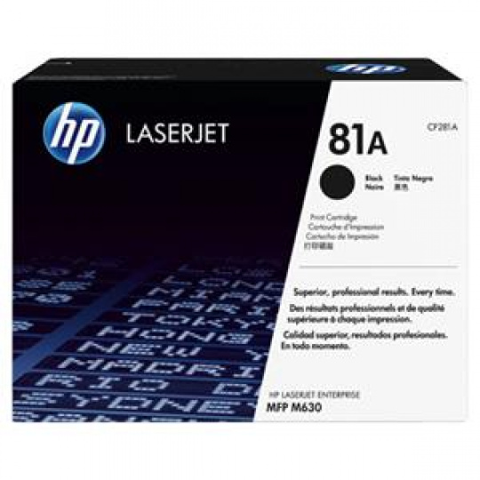 HP toner 81A/Black/10 500 stran