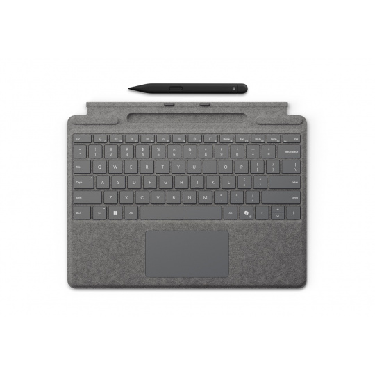 Microsoft Surface Pro Keyboard + Slim Pen 2 Bundle (Platinum), Commercial, ENG