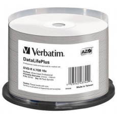 VERBATIM DVD-R (16xProfes. Print, 4,7GB), 50 cake