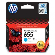 HP 655 azurová inkoustová kazeta, CZ110AE