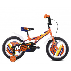 Dětské jízdní kolo Capriolo BMX 16"HT MUSTANG oranžovo-modro-černé Dětské jízdní kolo Capriolo BMX 16"HT MUSTANG oranžovo-modro-černé