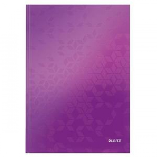 LEITZ Zápisník  WOW, A4, linka, purpurová
