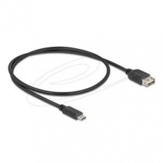 Delock USB 2.0 kabel USB Type-C samec na EASY USB Type-A samice 0,5 m, černý Delock USB 2.0 kabel USB Type-C samec na EASY USB Type-A samice 0,5 m, černý