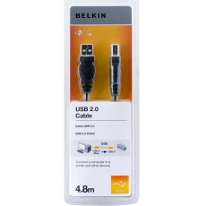 BELKIN USB 2.0 kabel A-B, řada standard, 4.8 m BELKIN USB 2.0 kabel A-B, řada standard, 4.8 m